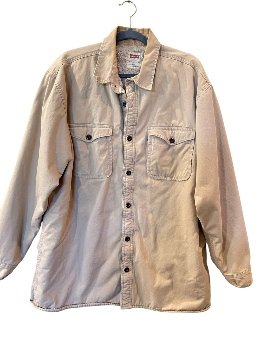 Levi's Jacket Mens Sherpa Lined Jacket Button Front Outdoor Shacket size: XL